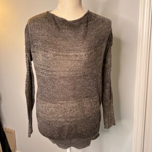 LOFT grey knit sweater